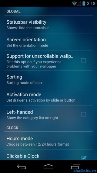 Smart Launcher Special_Settings